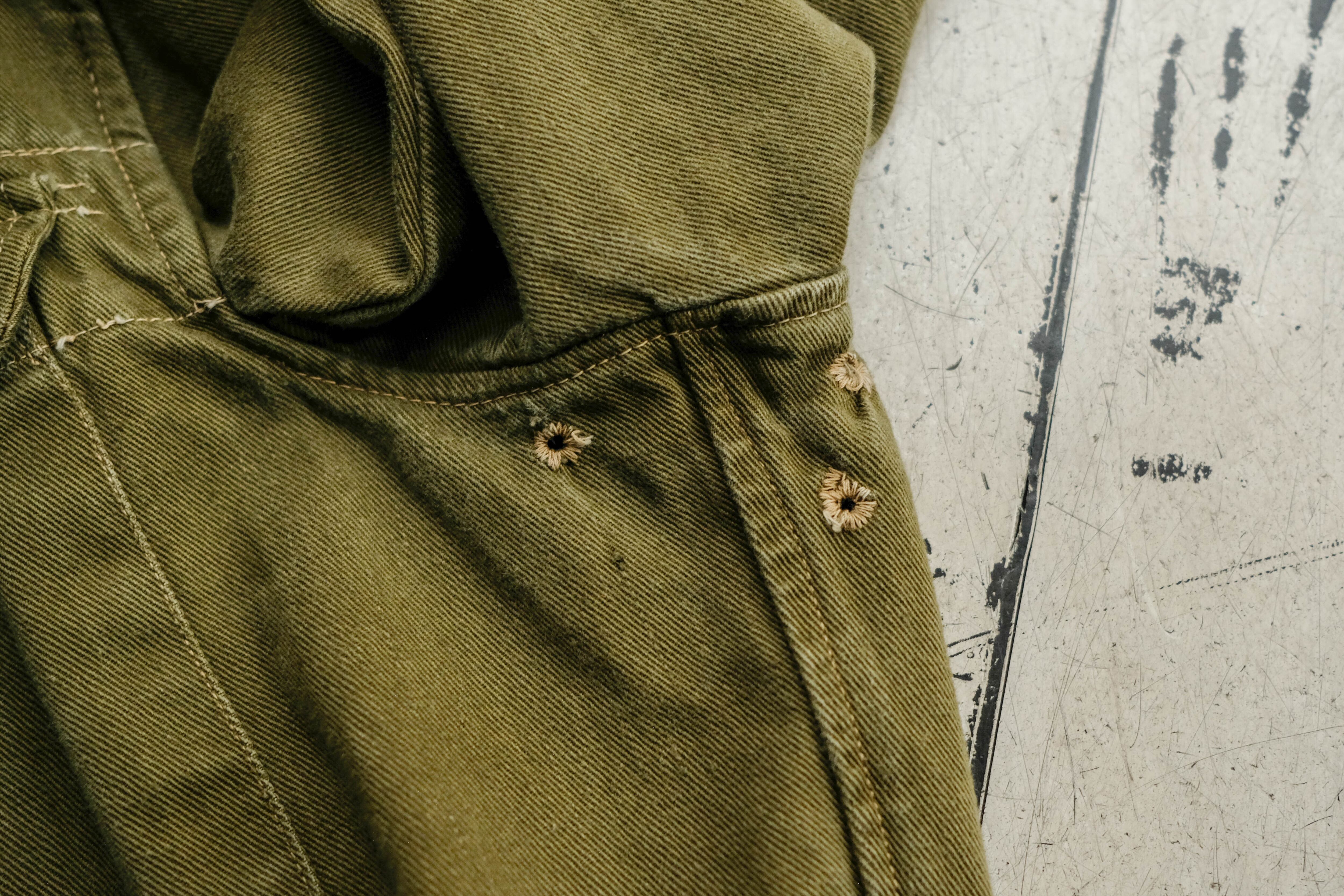 イギリス軍 実物 グリーンデニムジャケット MILITARY デニムジャケット gジャン 実物 新品 デッドストック