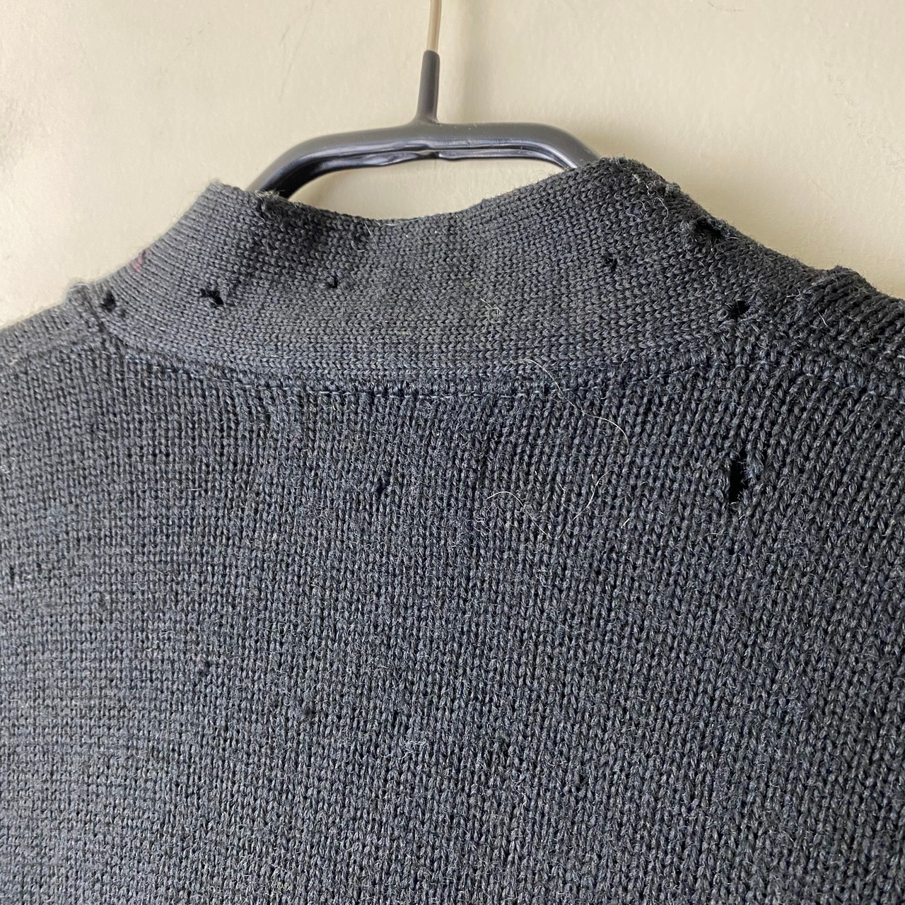 vintage 1960’s black lettered cardigan