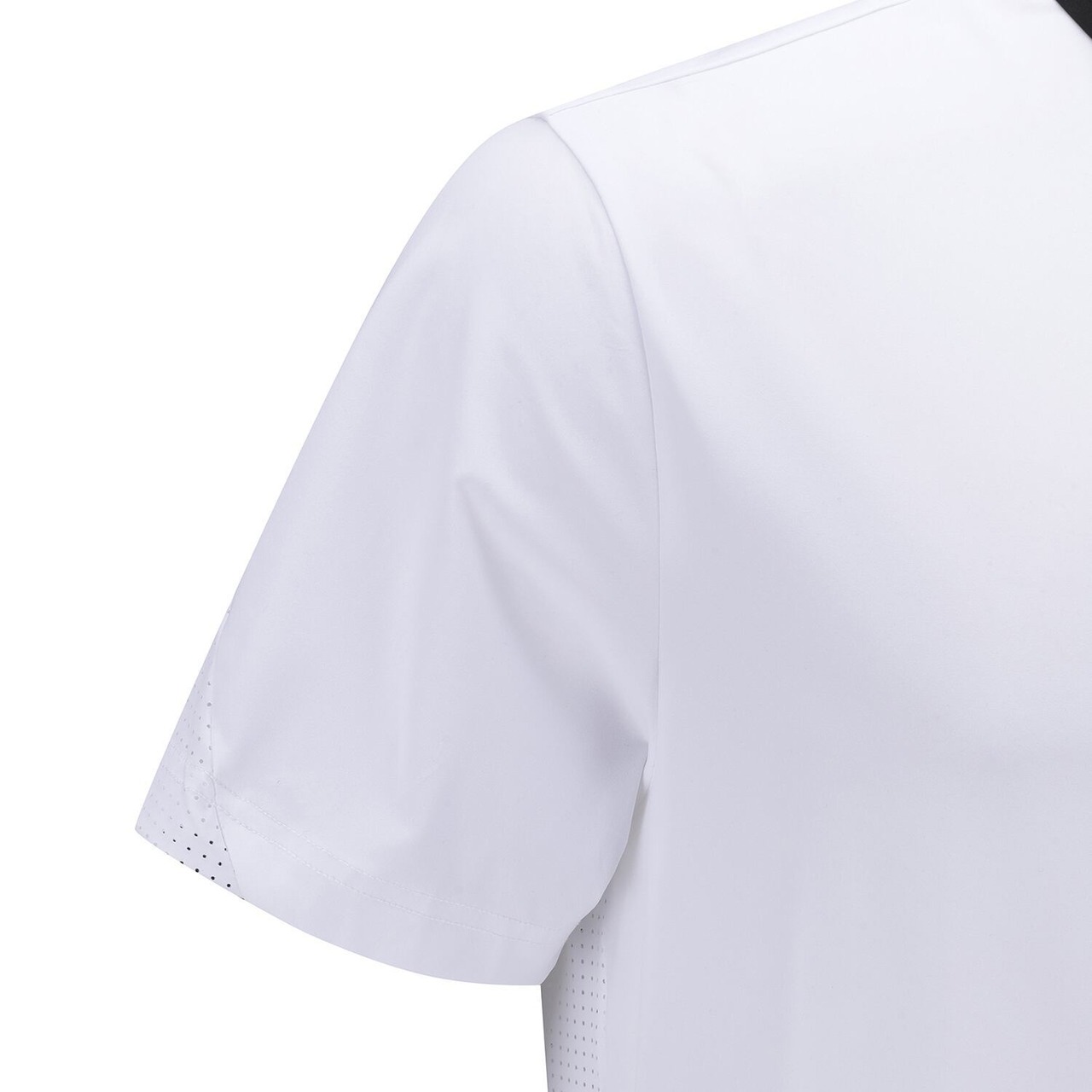 MEN BACK FABRIC BLOCK SHORT T-SHIRT