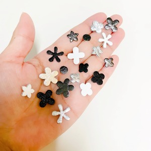 【小花フラットシール】アソートパック20枚入（モノトーン系）
