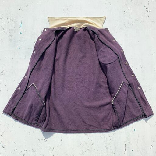 40's 50's Wilson アワードジャケット ロンスタ パープル ホワイト 2