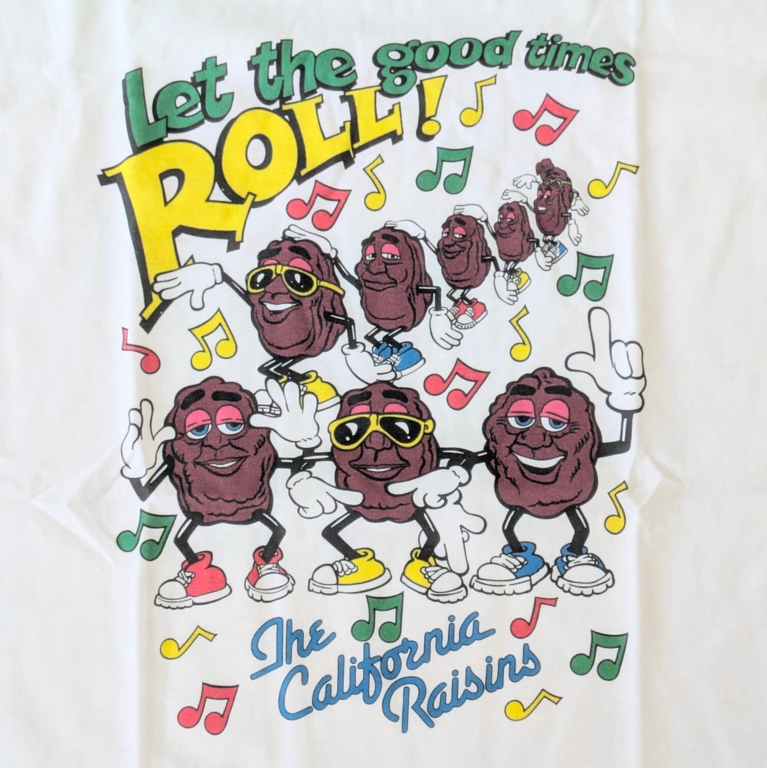 ♧【 California Raisins( カリフォルニアレーズン )】『 Let the good times ROLL! 』/ Tシャツ〚アメリカン雑貨 アメトイ〛