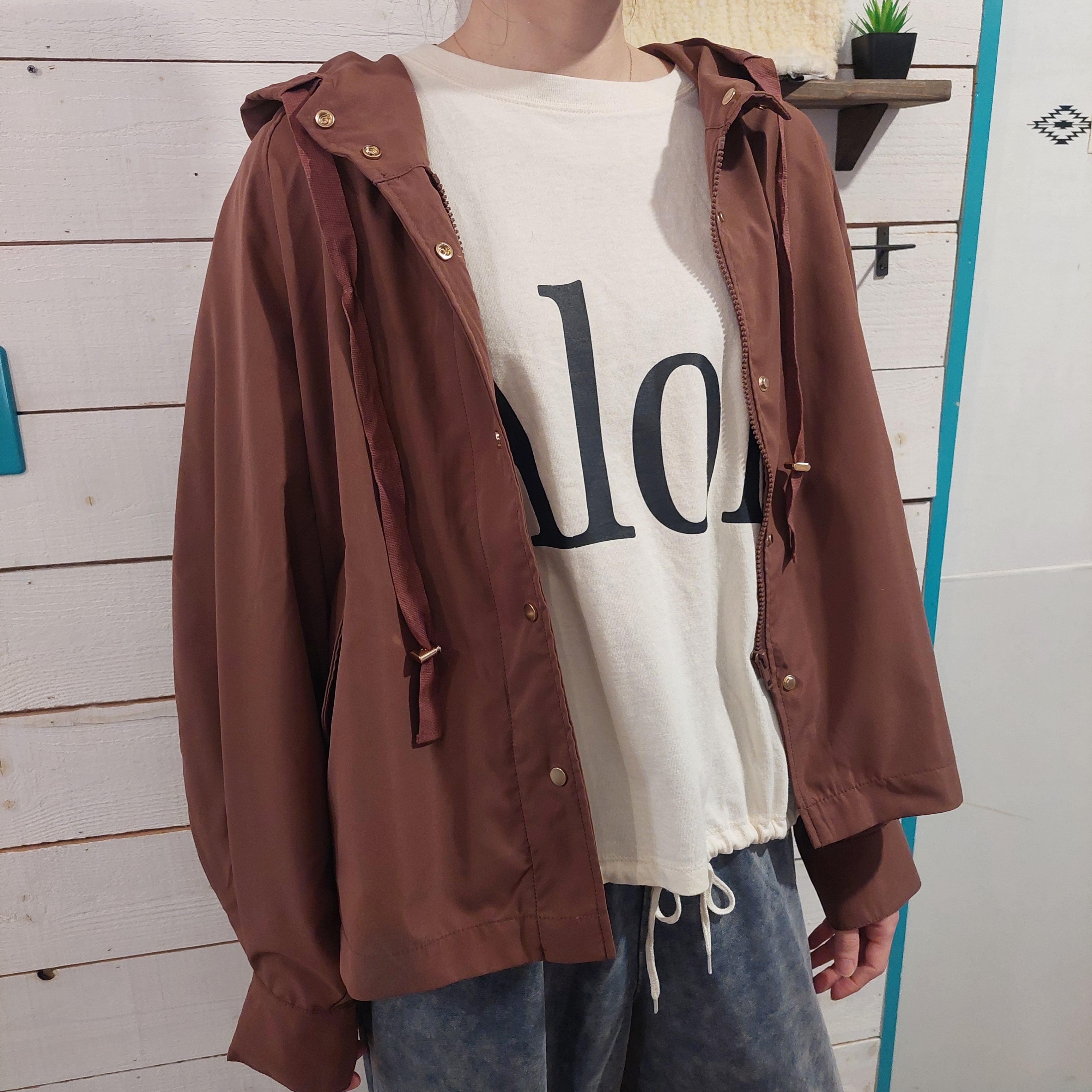 『People's』3060 マウンテンパーカー　フリーサイズ　春アウター