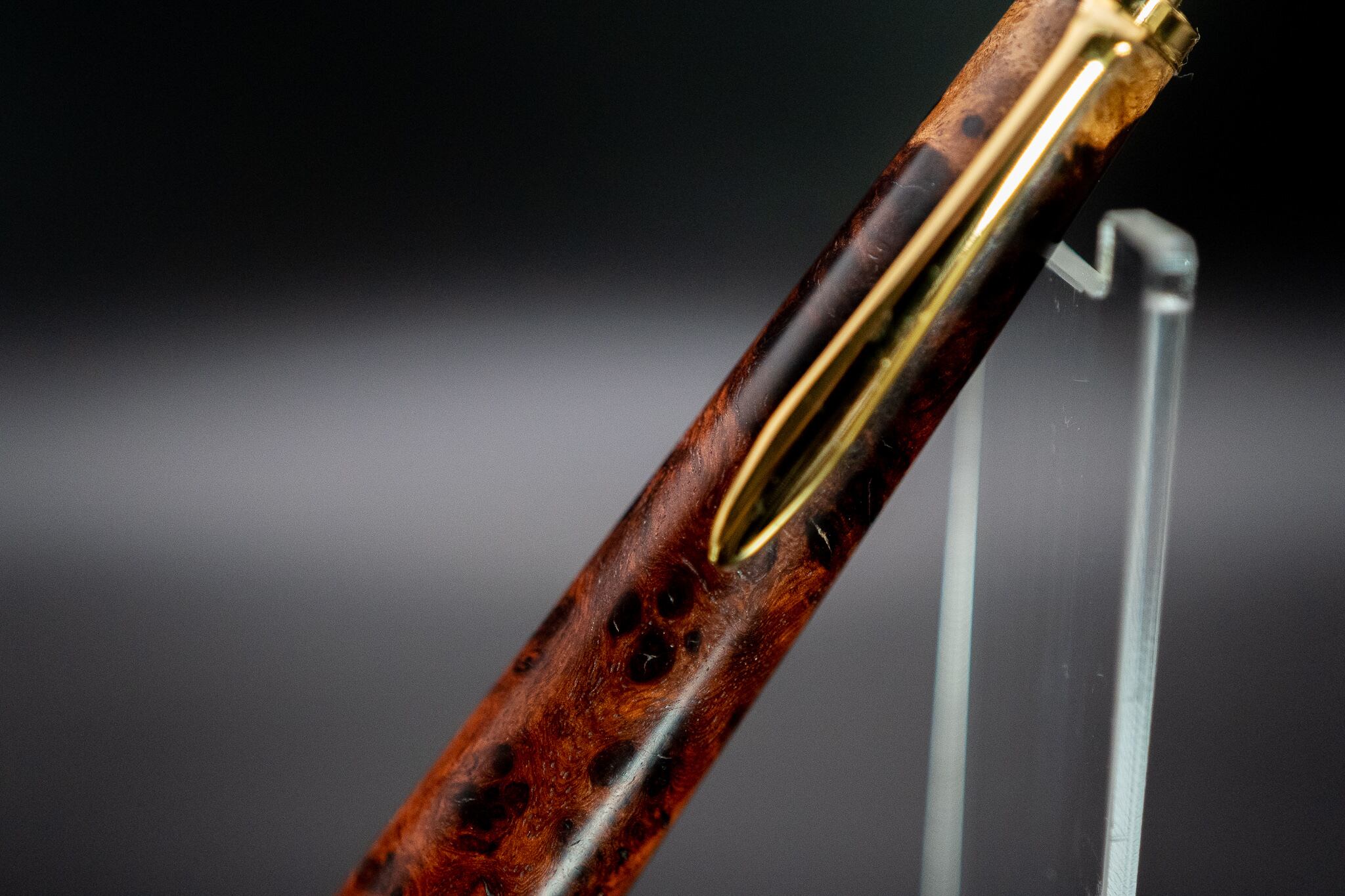 【朱色の銘木】 本花梨紅白 極上 gold MP