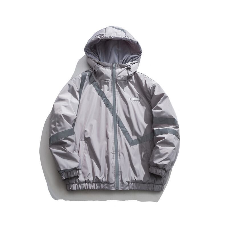 【新作】【送料無料】 Road Vintage Winter Collarless Pure Color Loose Winter Zipper Side Seam Pocket Hooded Cotton Jacket Men-Alibaba コットン ウィンター 冬物 ピュア ビンテージ hip6-161171390941698