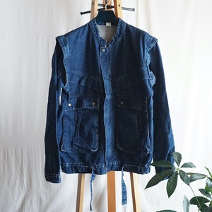 イタリア デニムジャケット 80's Italy [C2647]