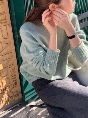 [OUNCE] header shetland wool knit