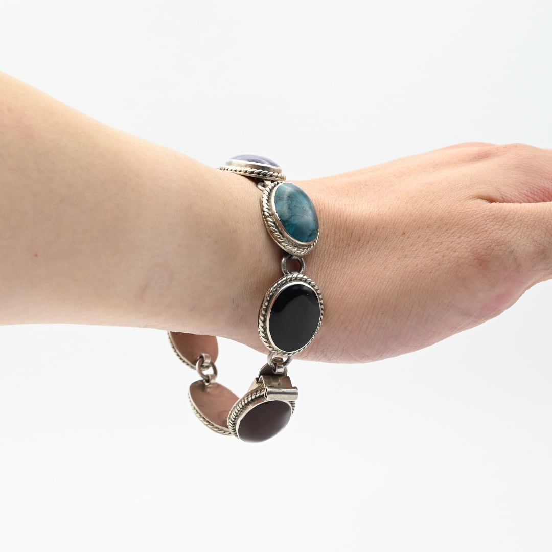 STONE AND STRAND オール マイ ラブ ブレスレットダイヤモンド付 Rounded Multi Stone Accent Link Bracelet / Mexico | DÉMODÉ