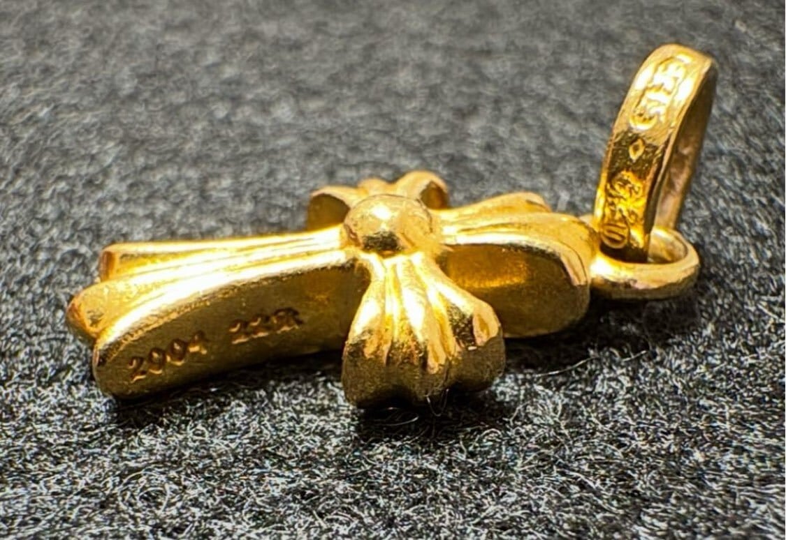 CHROME HEARTS クロムハーツ CHクロス ベビーファットチャーム パヴェ