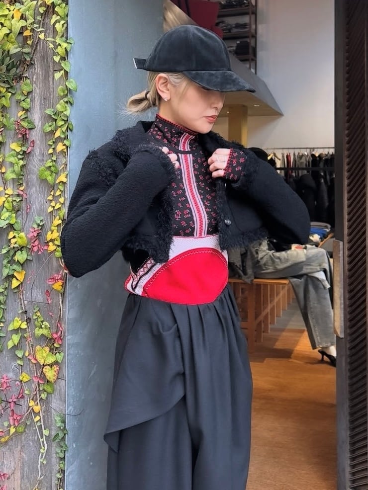 25AW】FETICO フェティコ / Boucle knit short jacket / ニット