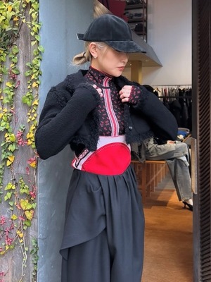 【25AW】FETICO フェティコ / Boucle knit short jacket / ニットジャケット