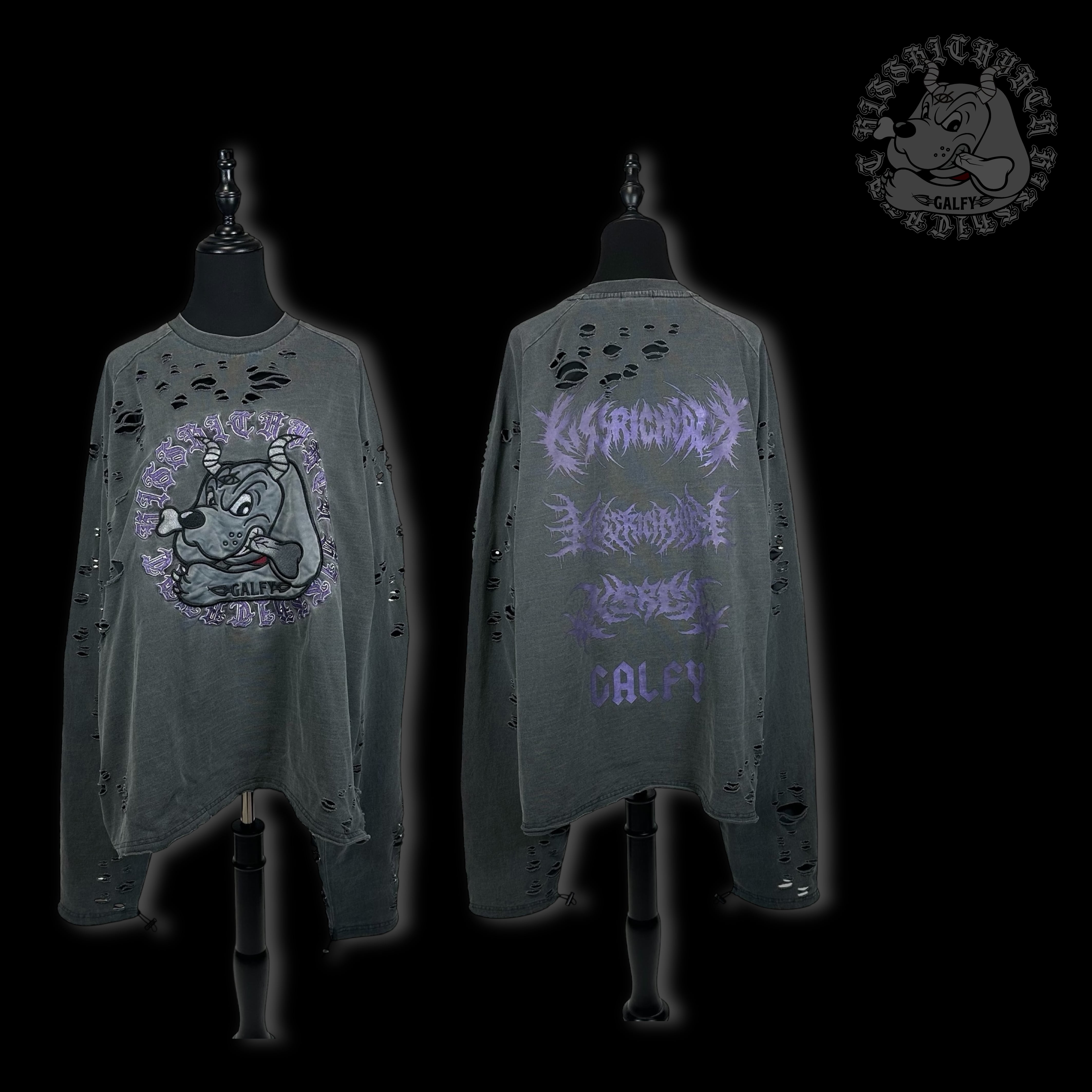 即納】「大萌袖ブリーチぼろぼろT」 | KRY clothing