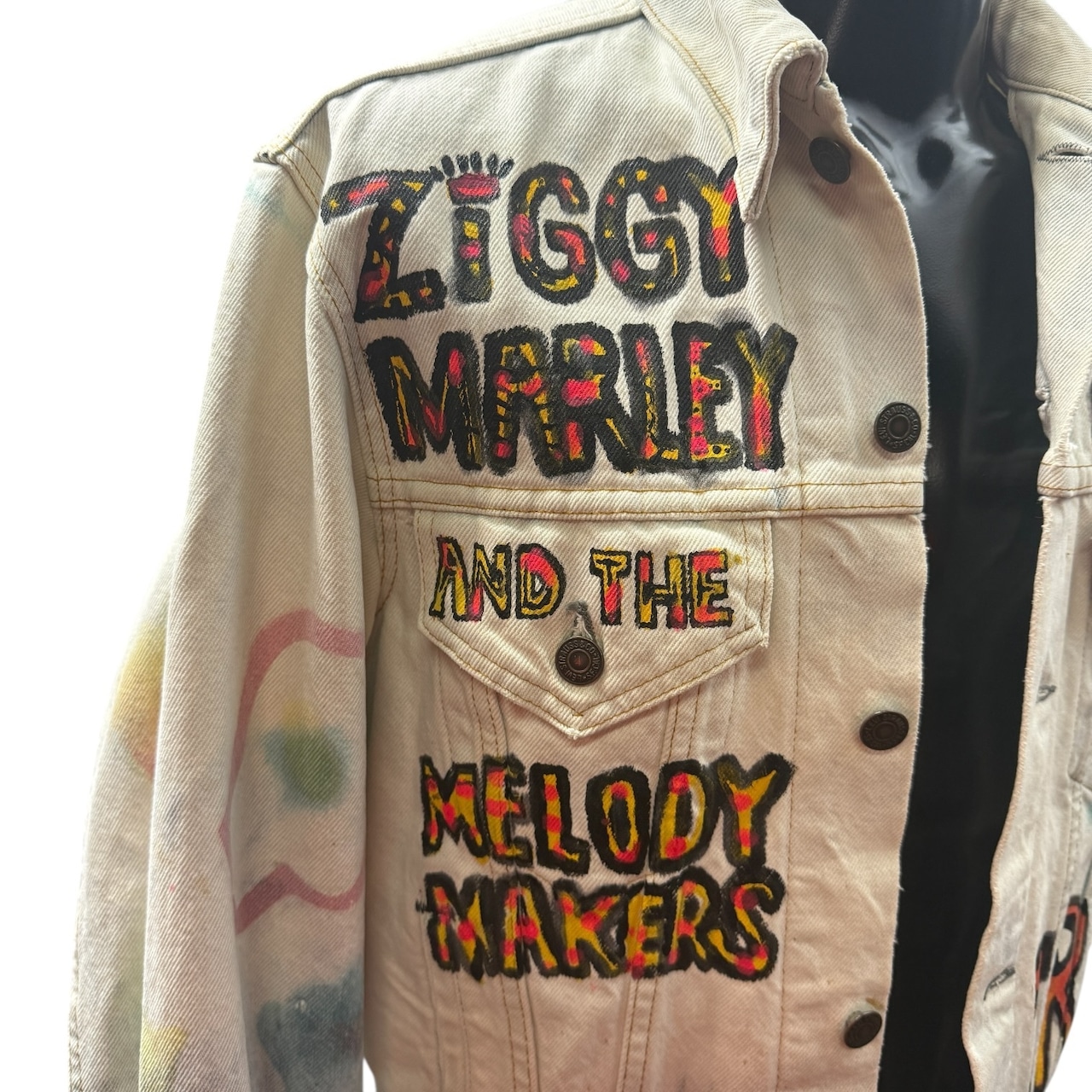 【LEVI’S】リーバイス "ZIGGY MARLEY" ペイントデニムジャケット