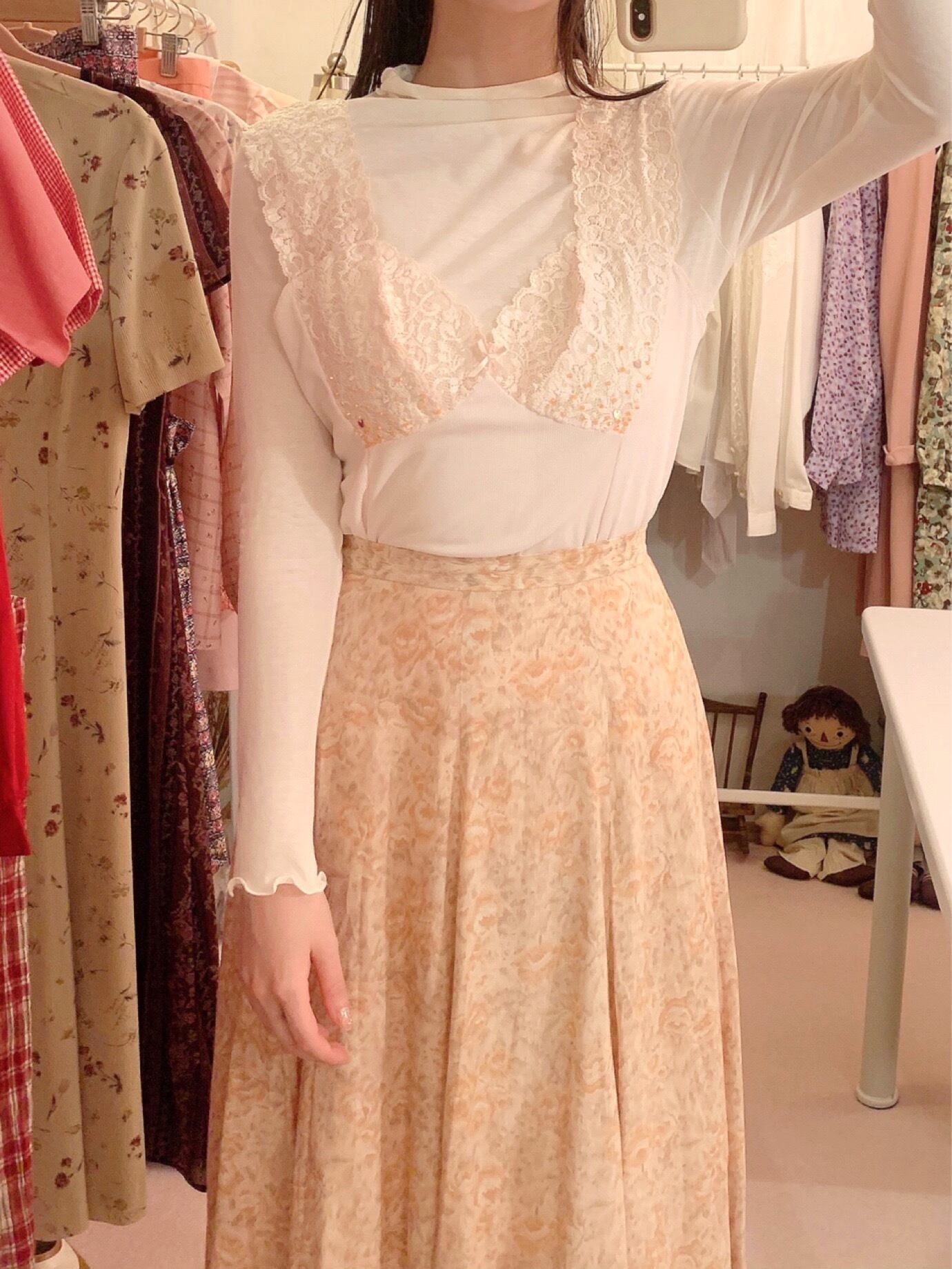 remake : piece of orange hives camisole