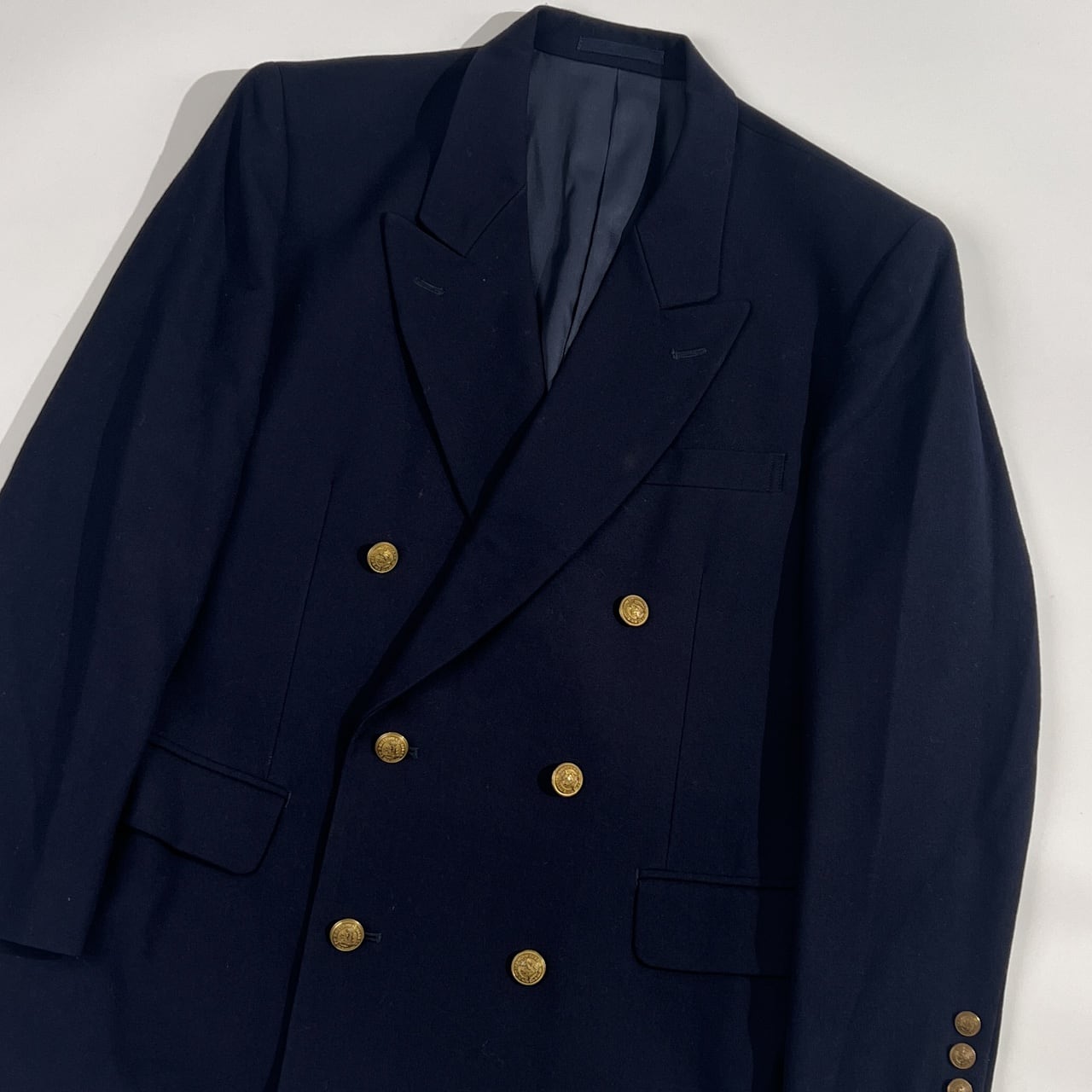 90s McGREGOR マックレガー 金ボタン ウール ダブル テーラード