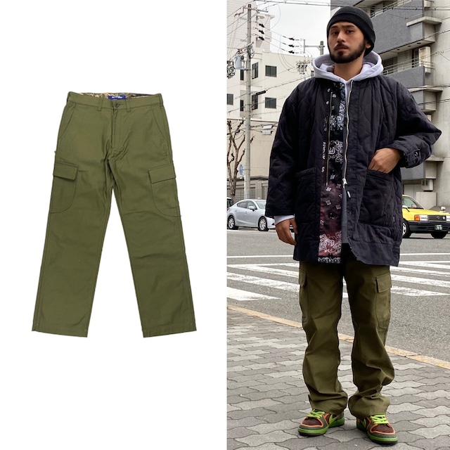 30%OFF JUNYA WATANABE MAN COMME des GARCONS 20AW BACKSATIN CARGO PANT  WF-P021 KHAKI MEDIUM 90KJ0491