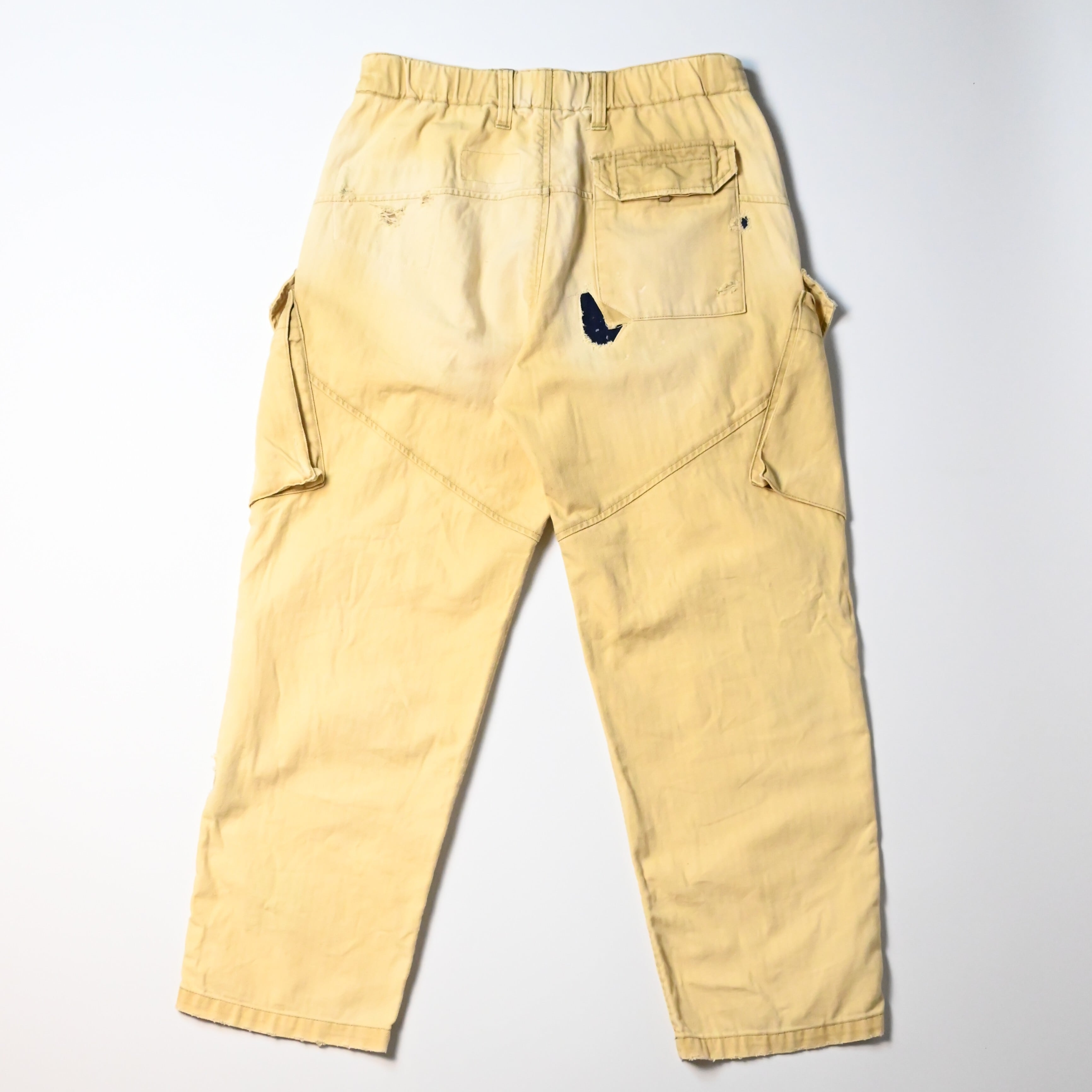ANACHRONORM / REMAKED HERRINGBONE COMBAT CARGO TROUSERS | GANKO