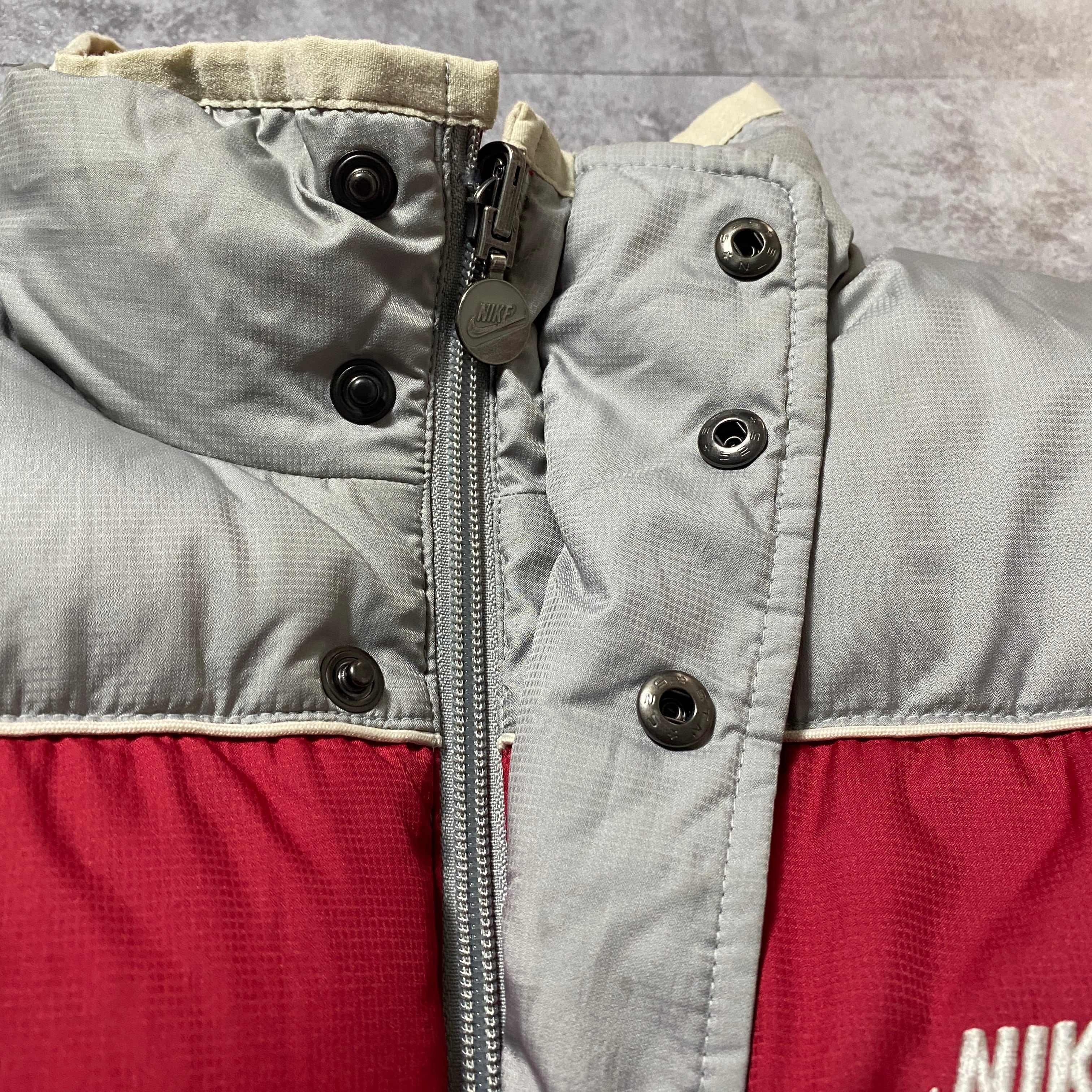 00's NIKE ナイキ リバーシブル スウォッシュ 刺繍ロゴ ダウン