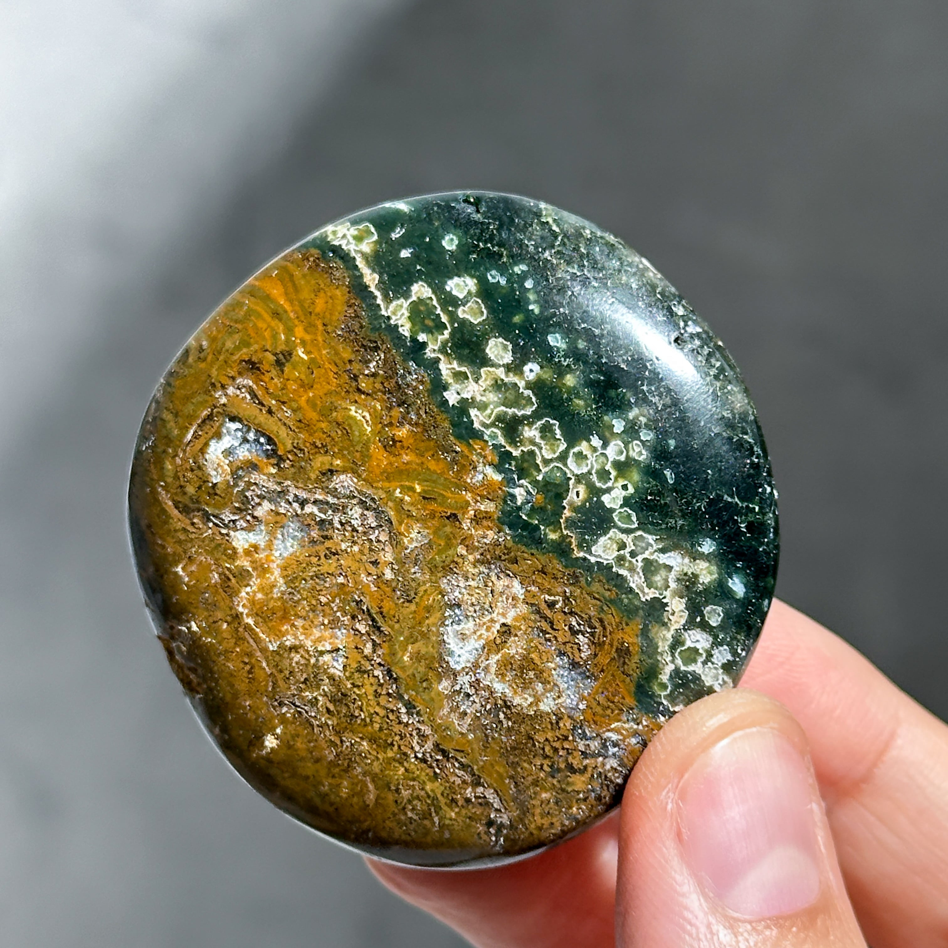 オーシャンジャスパー bigハート 天然石 372g