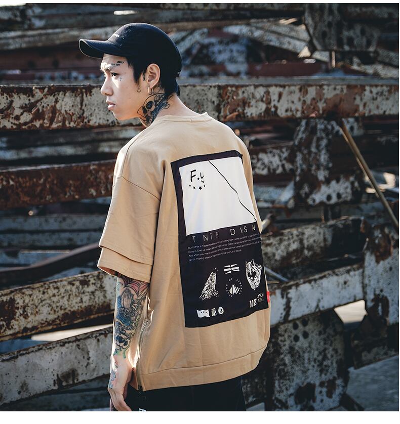 全2色 Tシャツ カットソー プリント カジュアル ストリート 