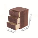 小物収納棚 小物収納ケース 木製 ３段 デスク収納 収納ケース 引き出し ヴィンテージ おしゃれ 北欧