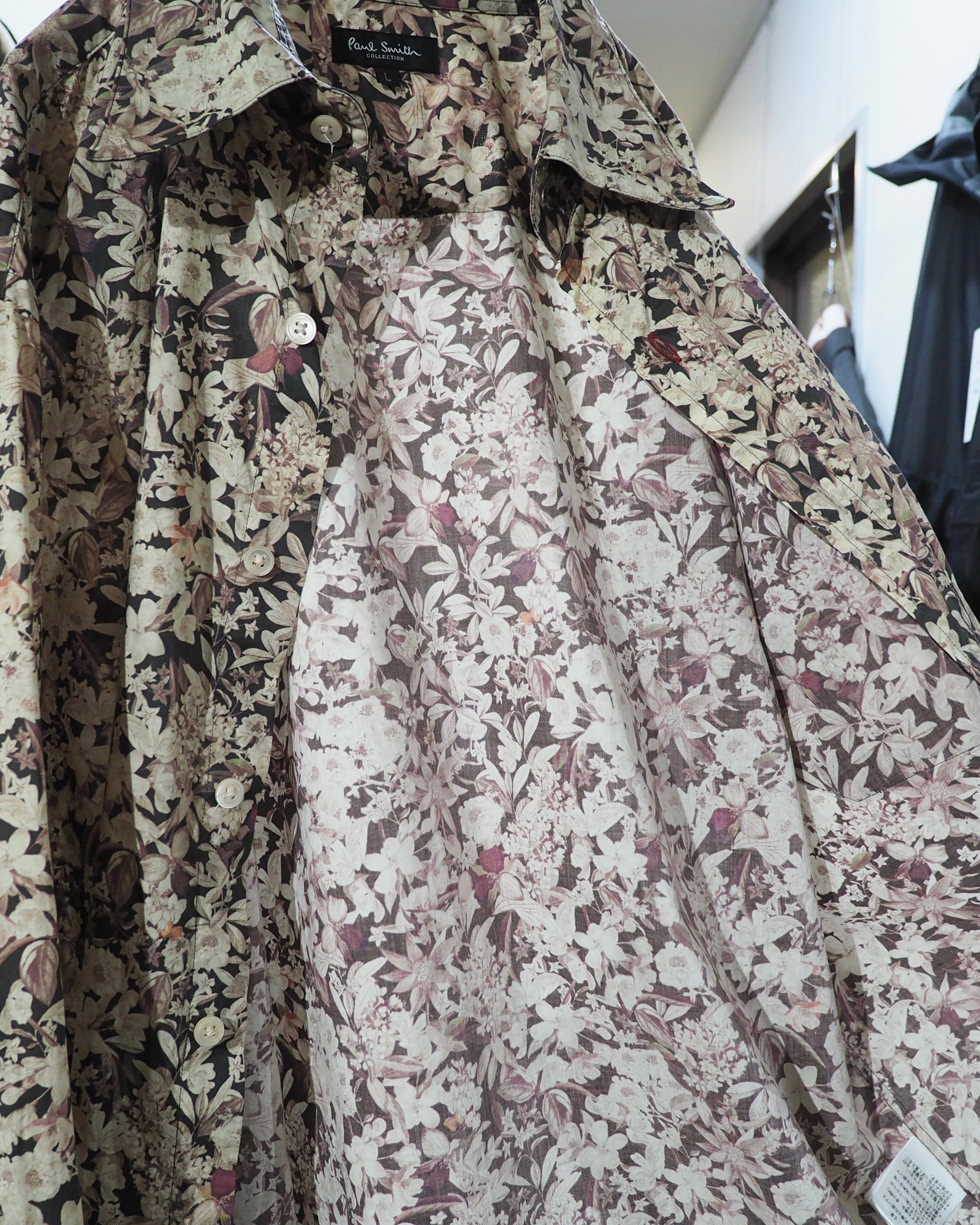 ” Paul Smith collection ” Beautiful Flower all Over printed Dress shirt