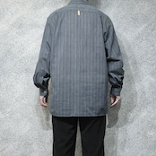 multi stripe jacquard weave shirt