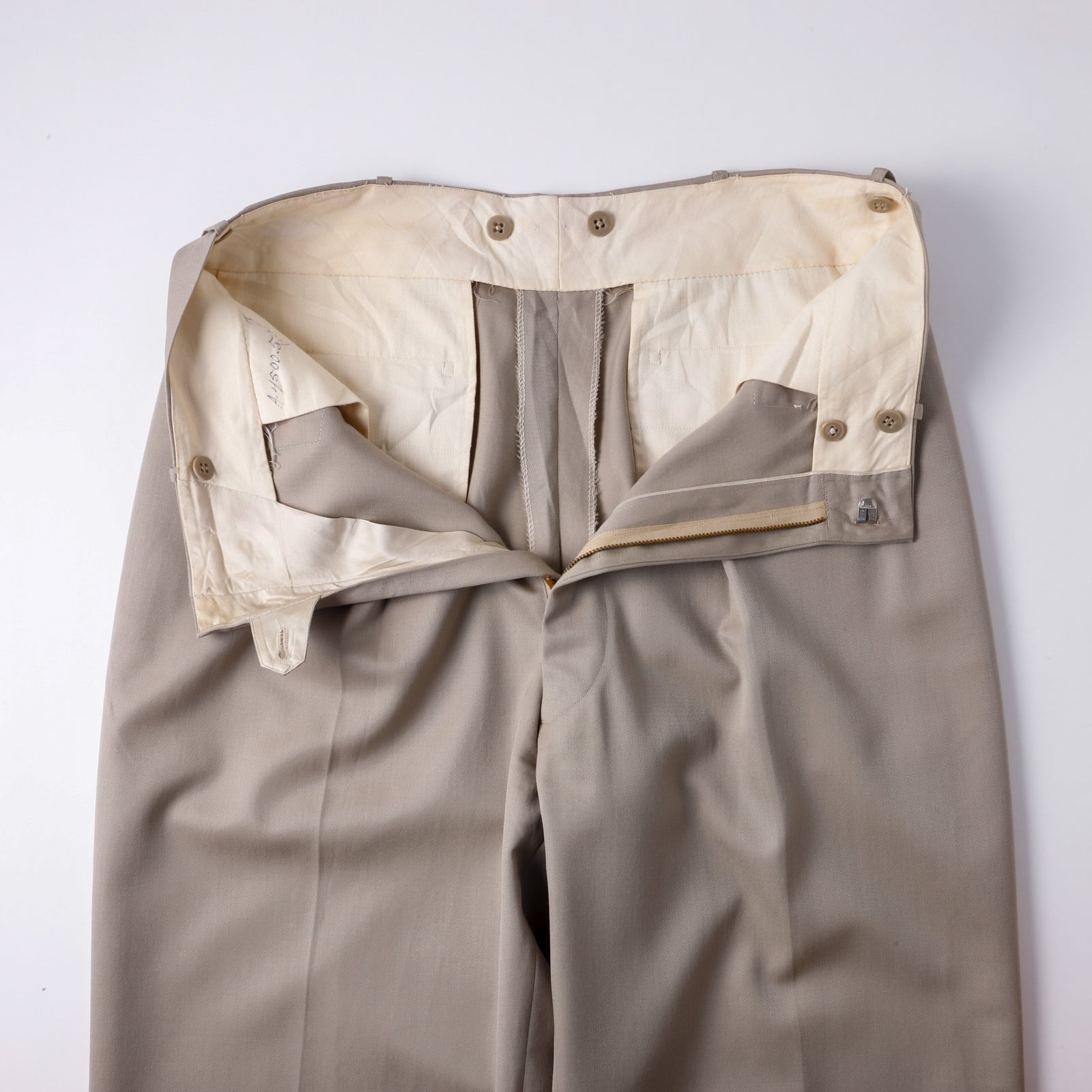極美品】50s special vintage pants rayon trousers beige Made in USA