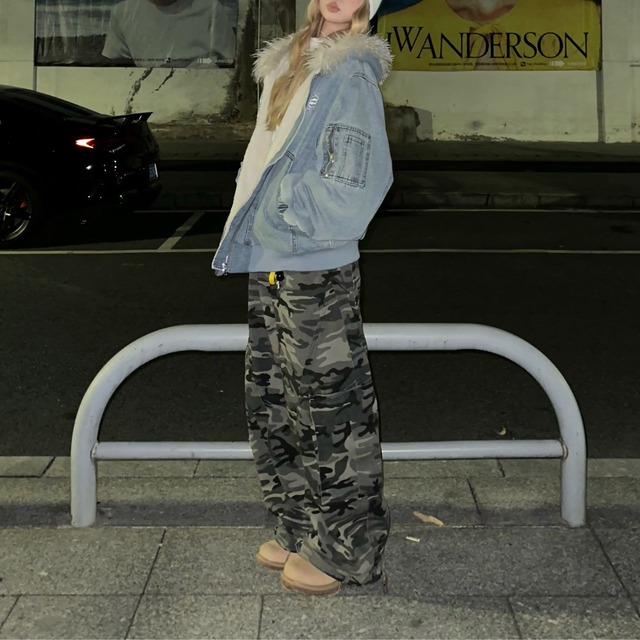 ユーティリティボリュームフードジップブルゾン 1col   R01305