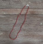 Mandi/マンディ Antique Beads Necklace(60cm)(Red×Black)