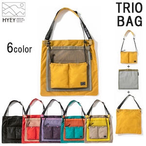 HYEY TRIO BAG トリオバッグ HTB 3WAY ショルダーバッグ メッシュ サコッシュ