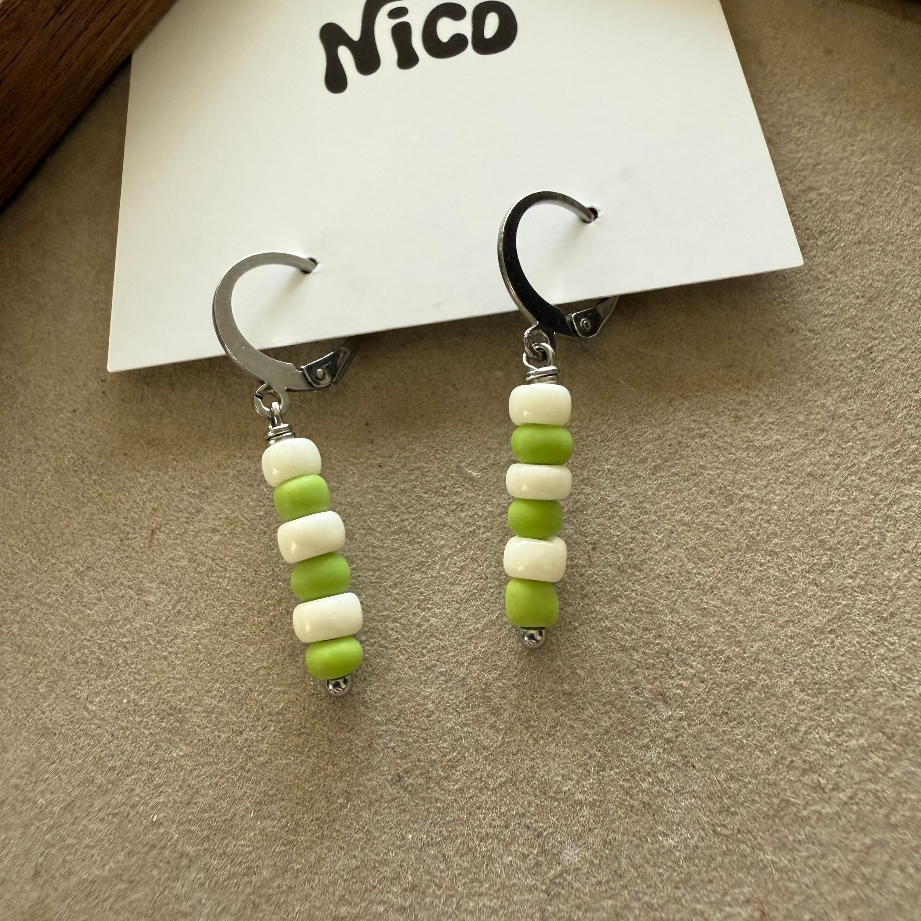 NC26091【サージカルステンレス:シルバー】nicoピアス