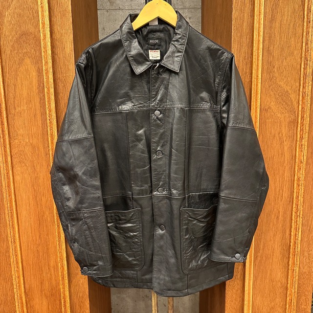 BIG MAC FRONT LEATHER CHORE COAT L