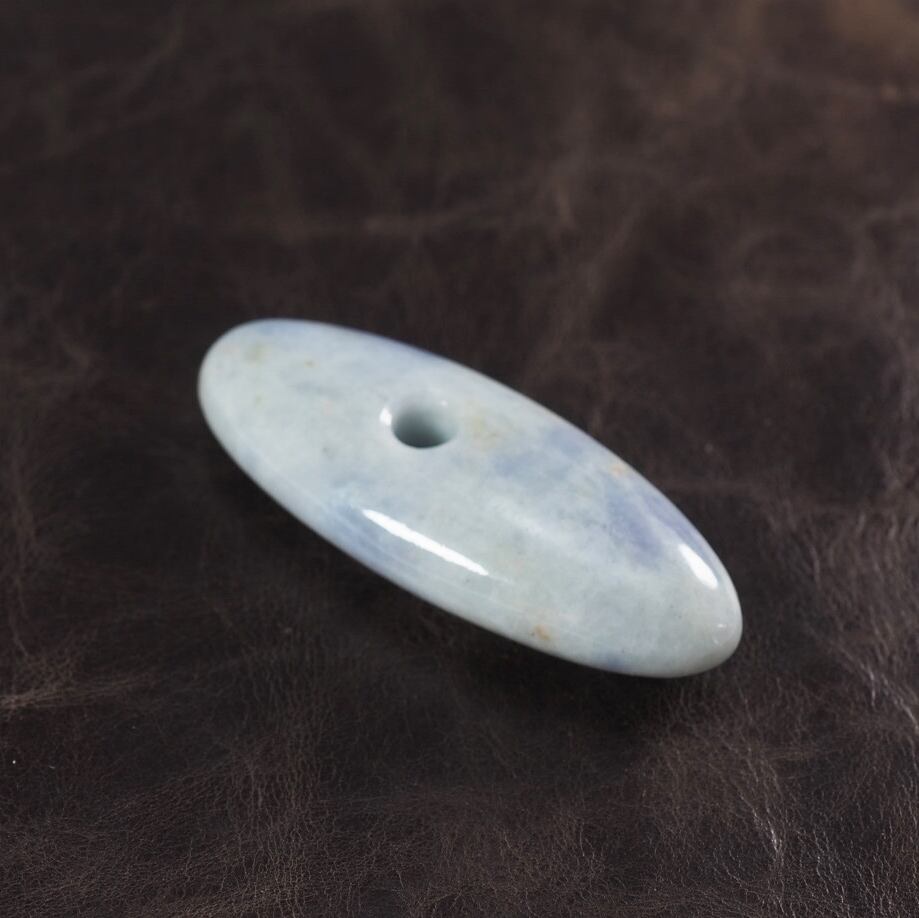 糸魚川翡翠 大珠 青海 ラベンダー 58mm Lavender jadeite Taishu