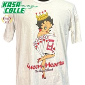【BETTY BOOP】ベティブープ "Queen of Hearts" 90's Vintage Tシャツ L