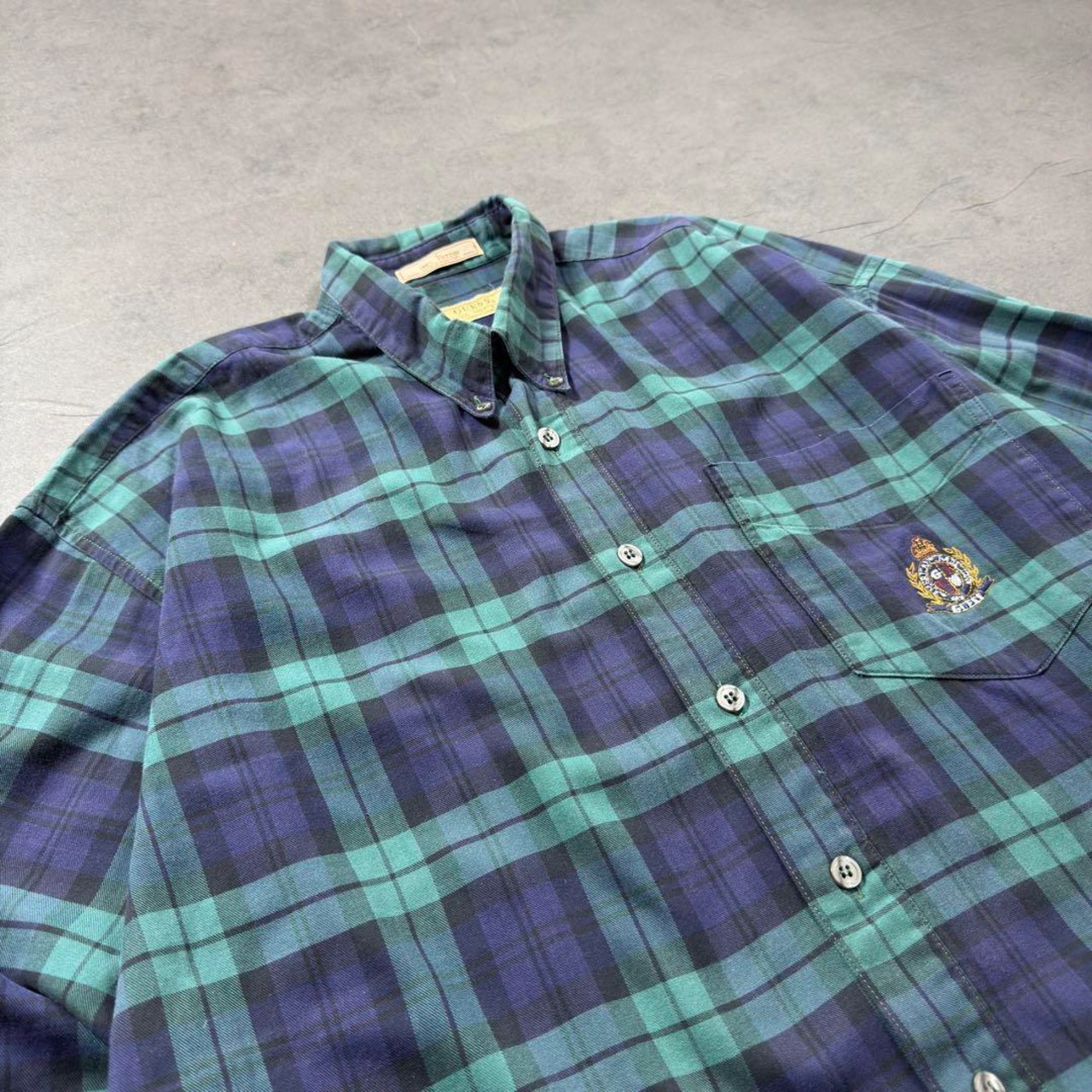 90s GUESS plaid L/S shirt L 古着 - 3
