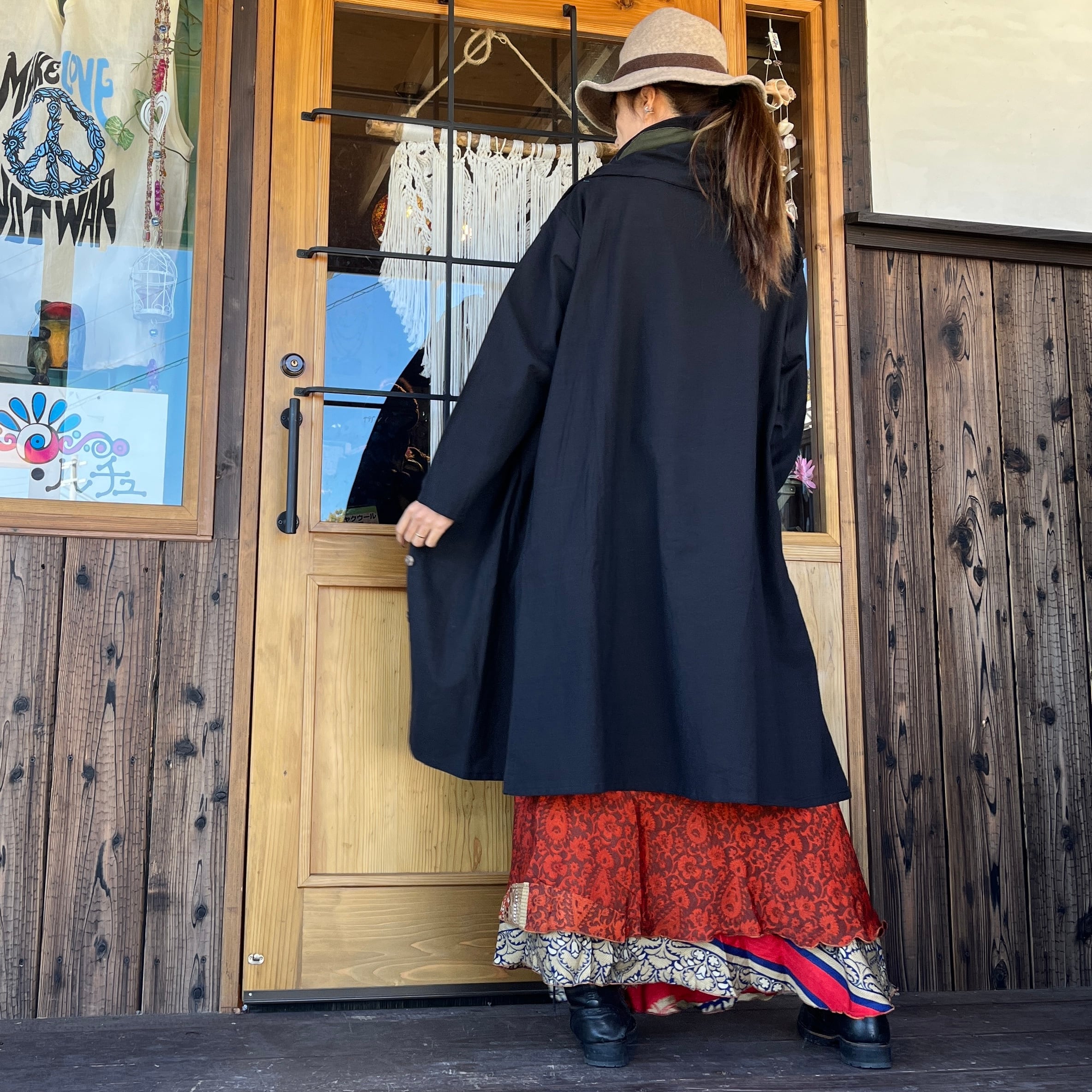 ネパールコットンビッグコート | アジアン雑貨ルチュ