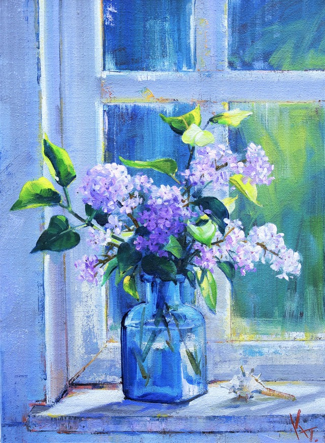 窓辺のライラック -Lilac on the windowsill-　F4