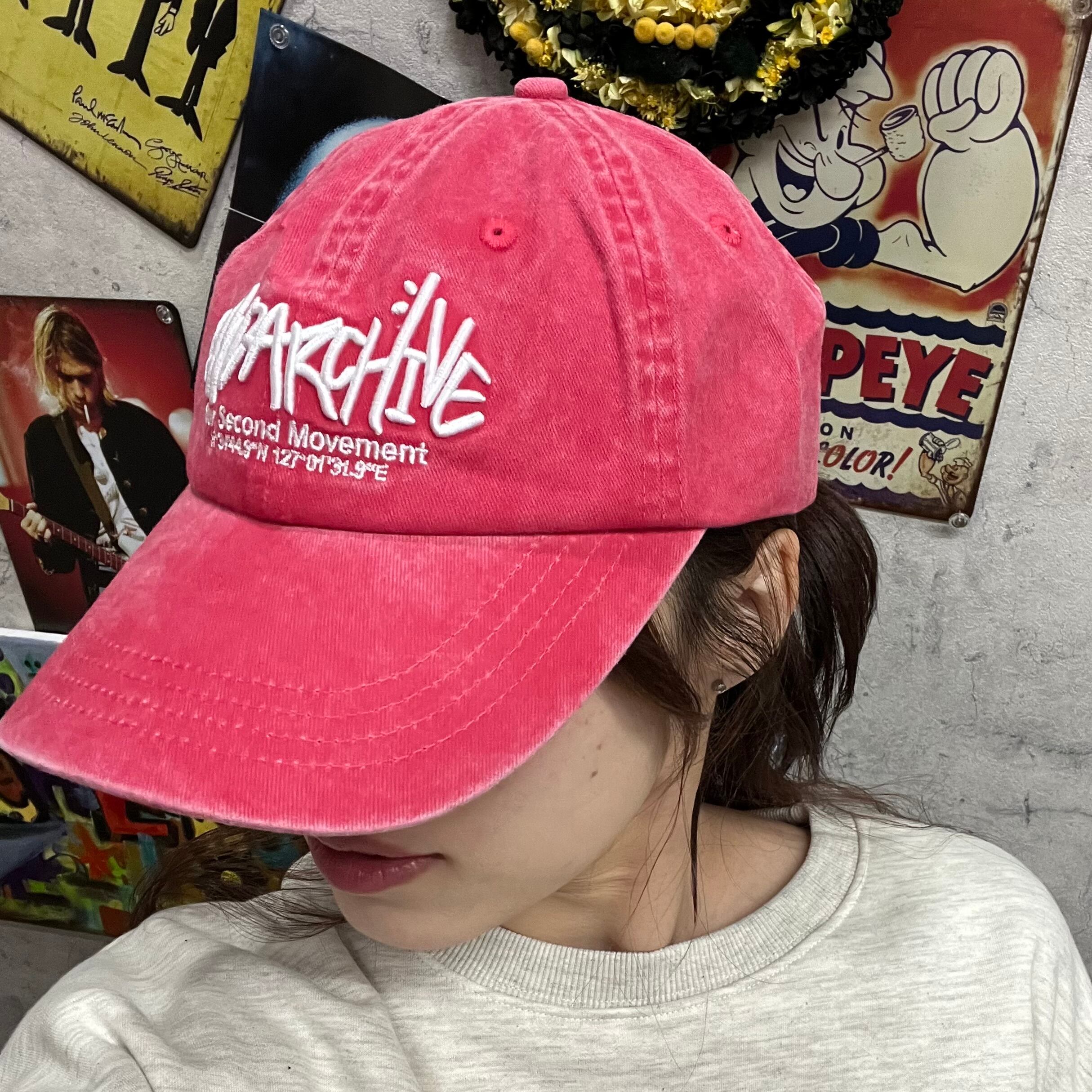 90s OLD STUSSY⁄Logo Cap⁄紺タグ⁄S-M⁄ロゴキャップ⁄レッド