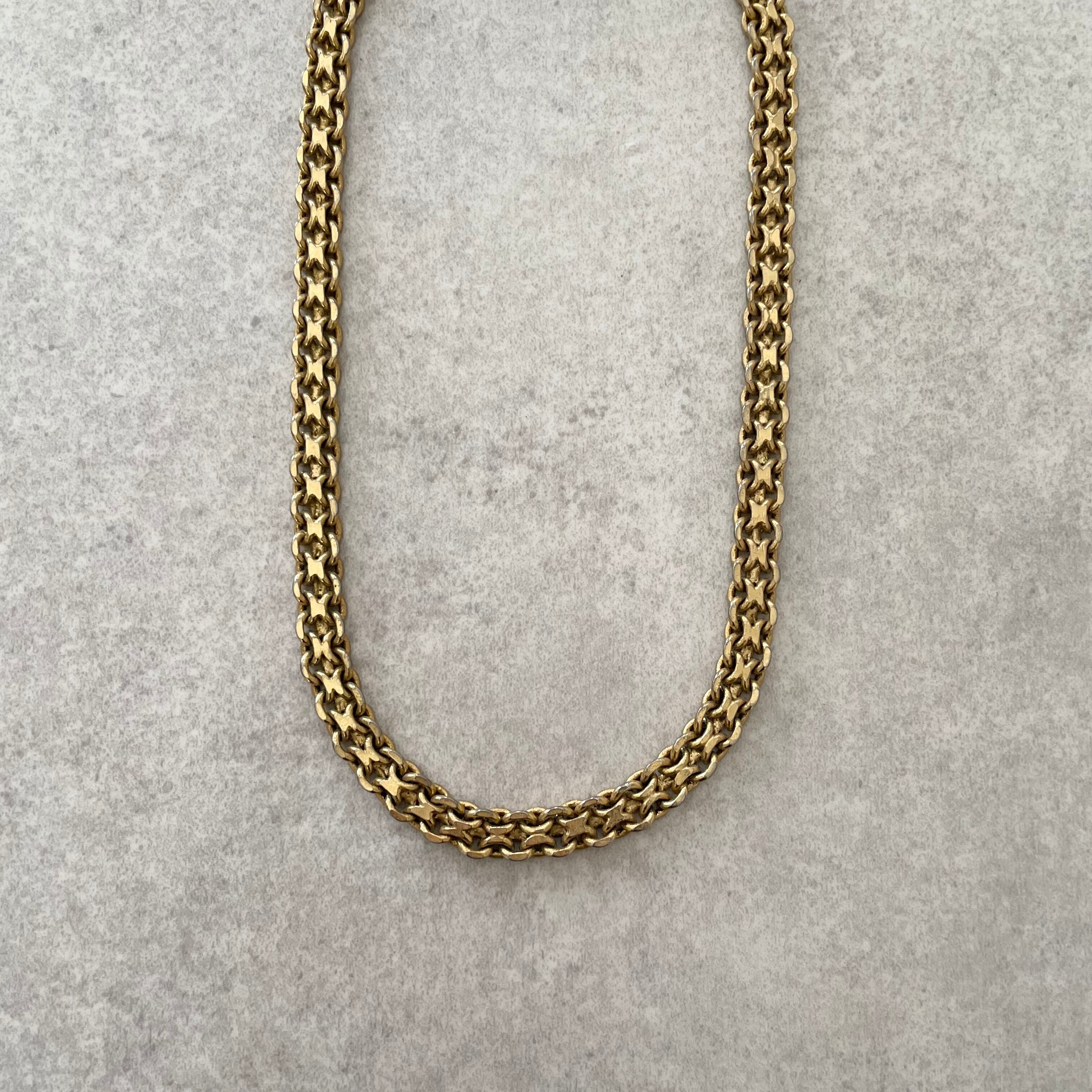 gold necklace ｜ ゴールド ネックレス 大振り 古着