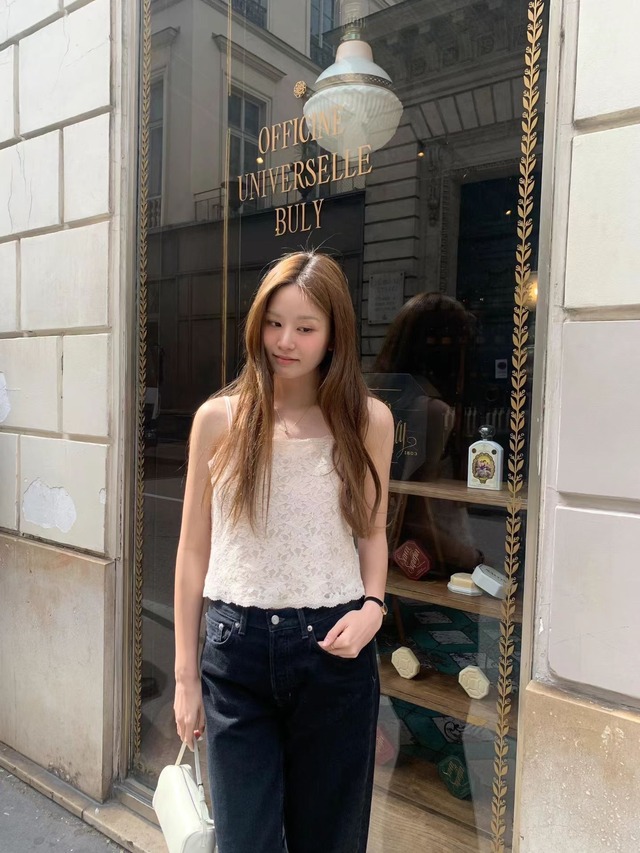 (予約) ounce / Wave lace blouse 2color