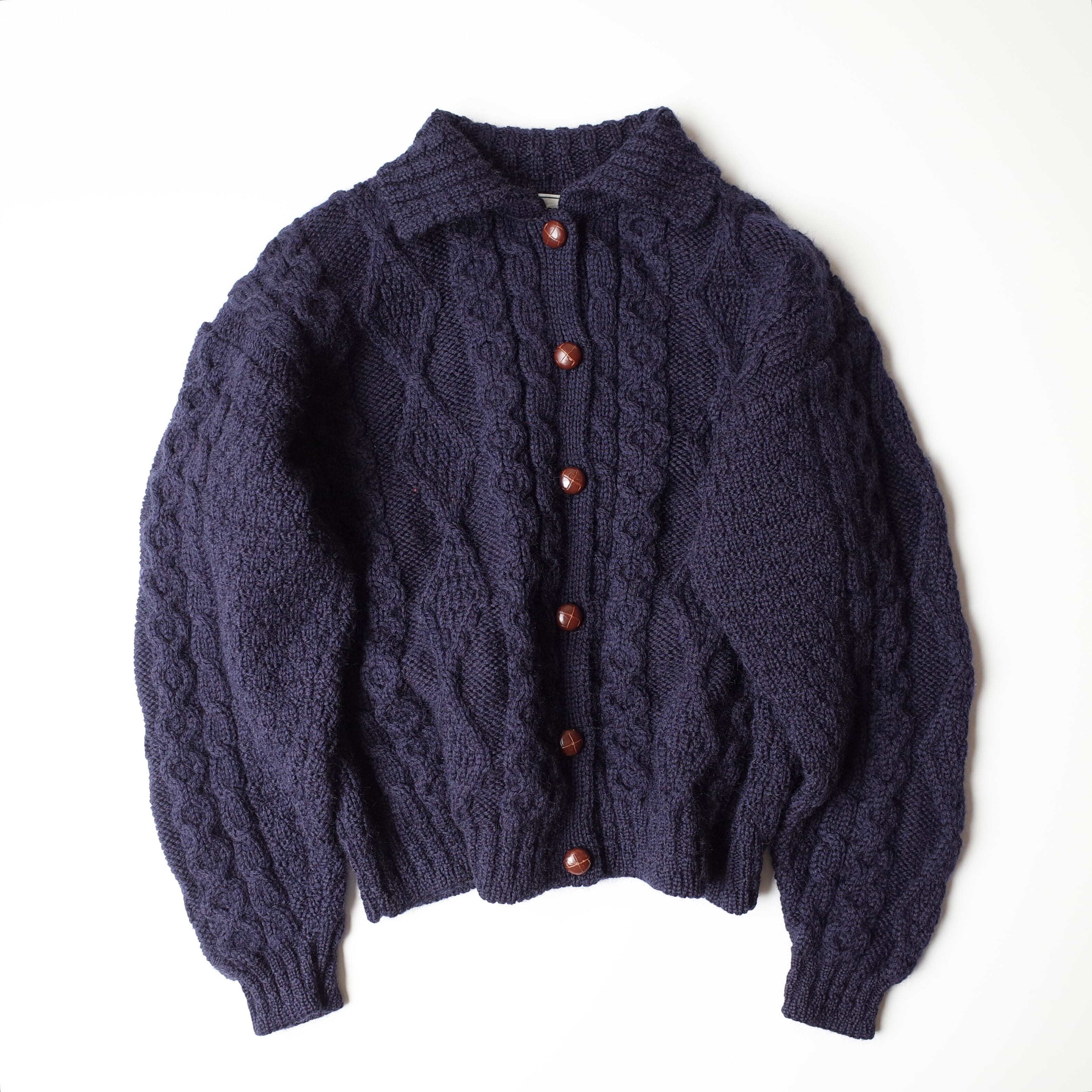 L.L.Bean Ireland fishermans knit cardigan