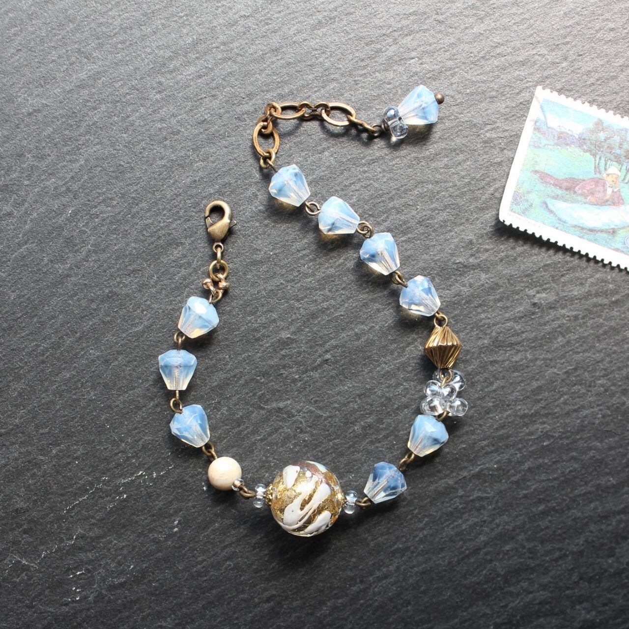 vintage ヴェネツィアンビーズ ネックレス&ブレスレット