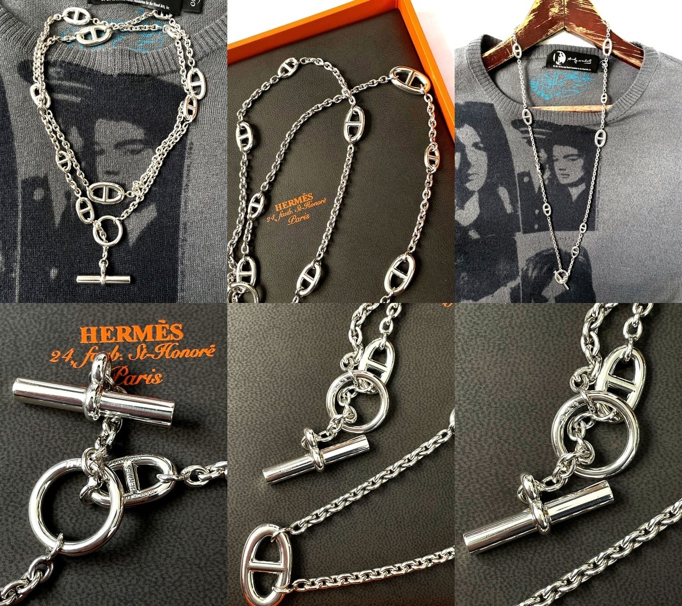 HERMES エルメス シェーヌダンクル ファランドール ロング