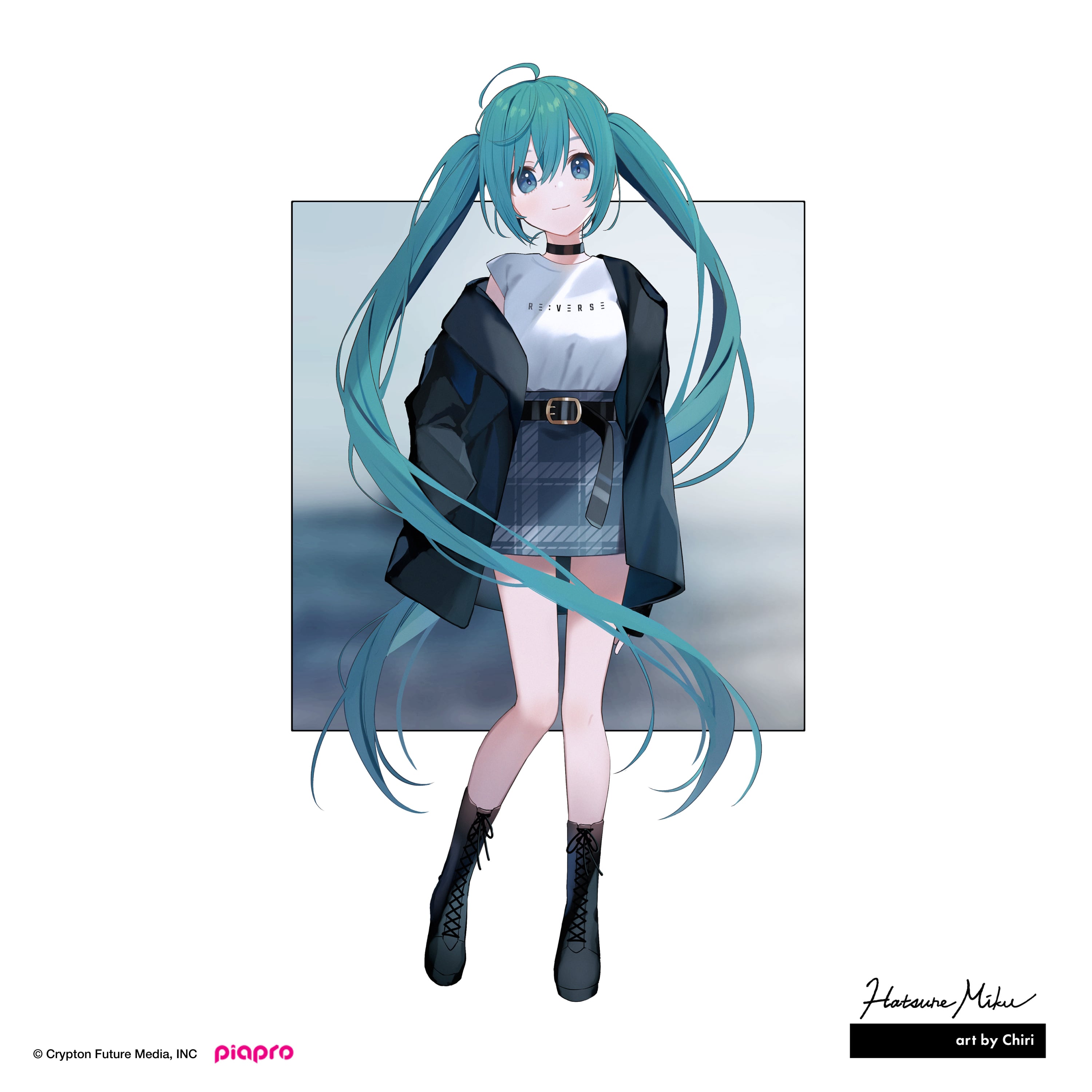 初音ミク イラストレーターコラボ 長袖tシャツ Echo