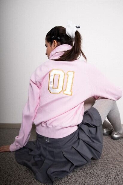 LUVISTRUE IM ドットトレーニングジップアップ IVE レイ着用 水玉 ☆IVE レイ 着用！！【SHALOMCLUB】MESSY JERSEY | もごつ