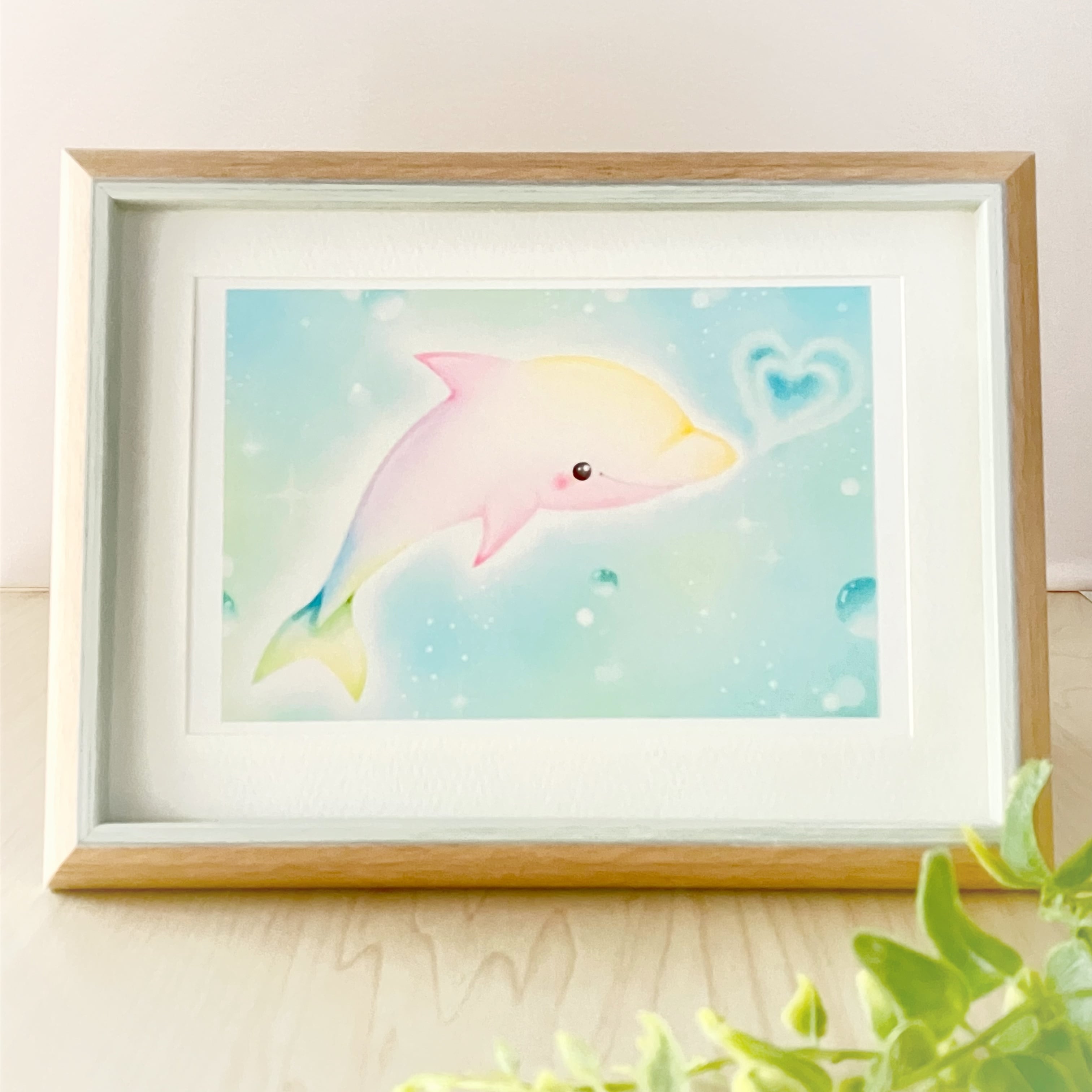 イルカ　絵 スプレーアートエデンSMキャンパス複製画 イルカ - メルカリ