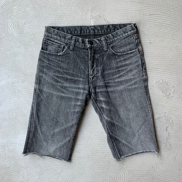 NUMBER (N)INE / Black denim shorts