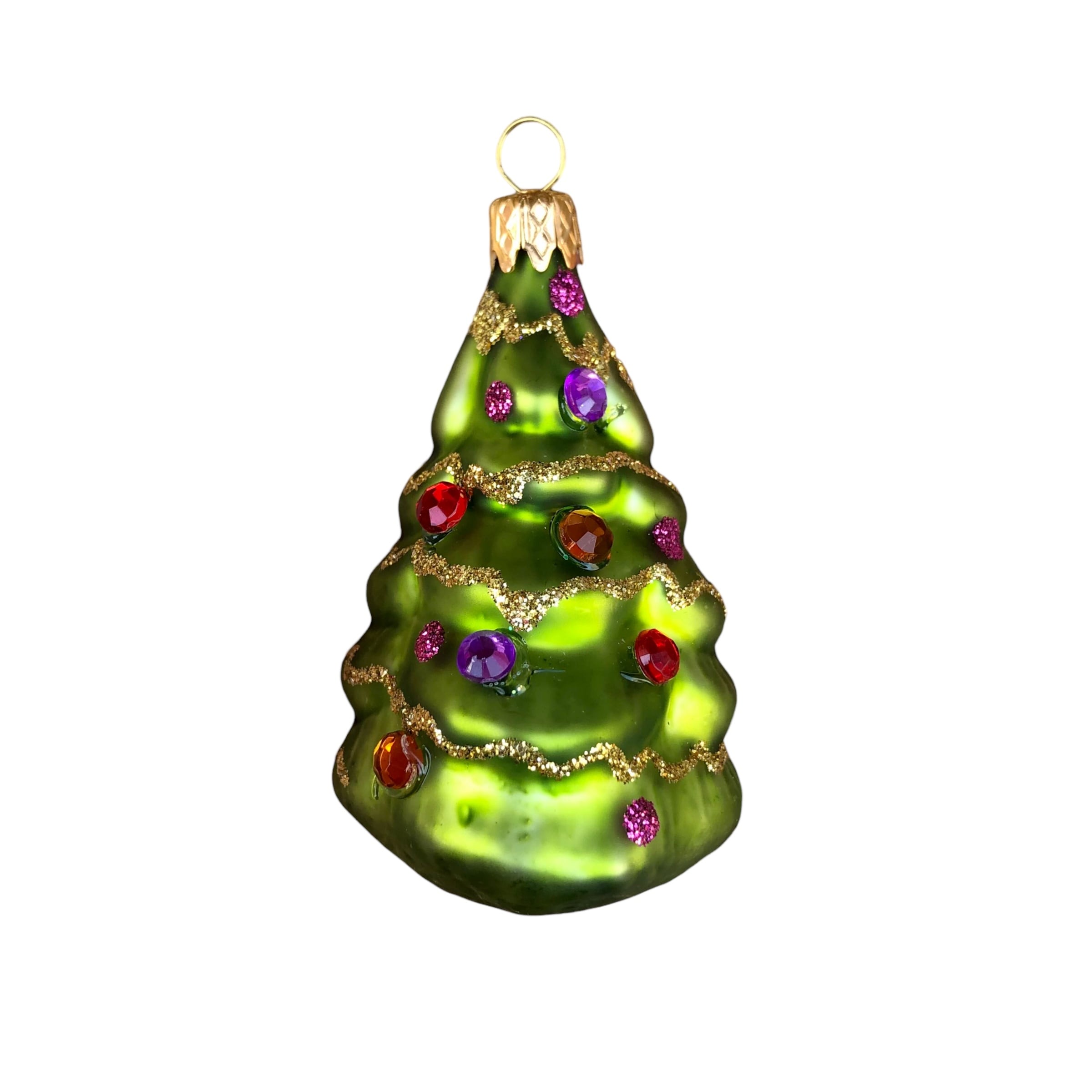 スモールクリスマスツリー d ガラスオーナメント【ポーランド製】