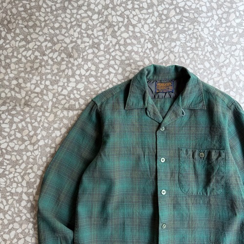 SIR PENDLETON / 60’s wool borad shirt size M